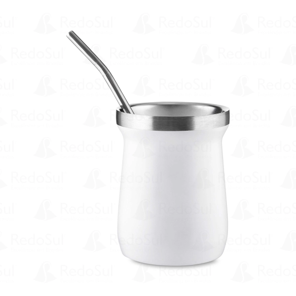 Cuia Térmica personalizada com mini bomba