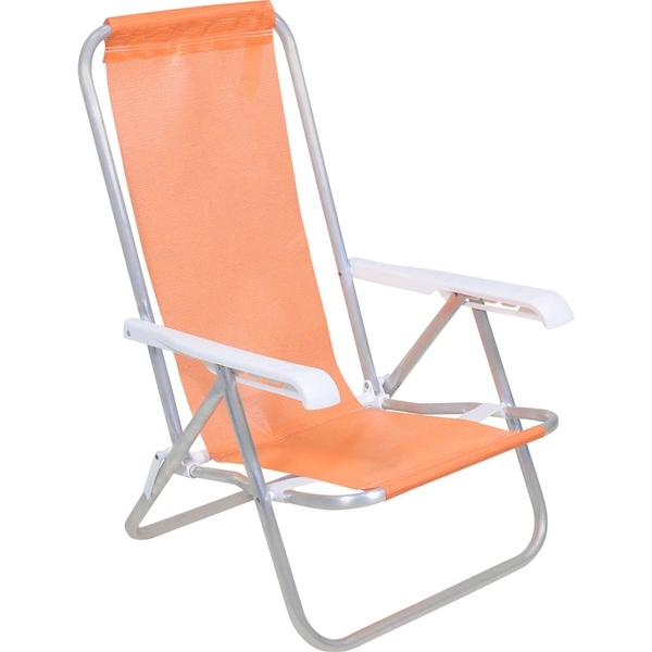 Cadeira de Praia Personalizada reclinada com 4 posições