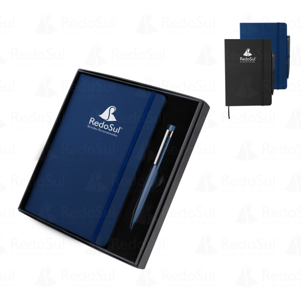 Kit Escritório personalizado com caneta e caderno