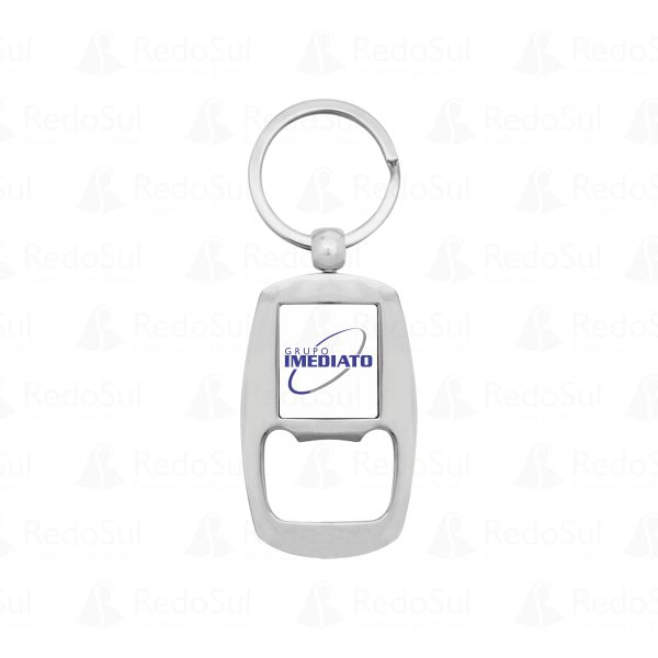 Chaveiro Metálico Personalizado Abridor de Garrafa