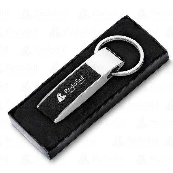 Chaveiro personalizado produzido em Liga de zinco, ferro e PU