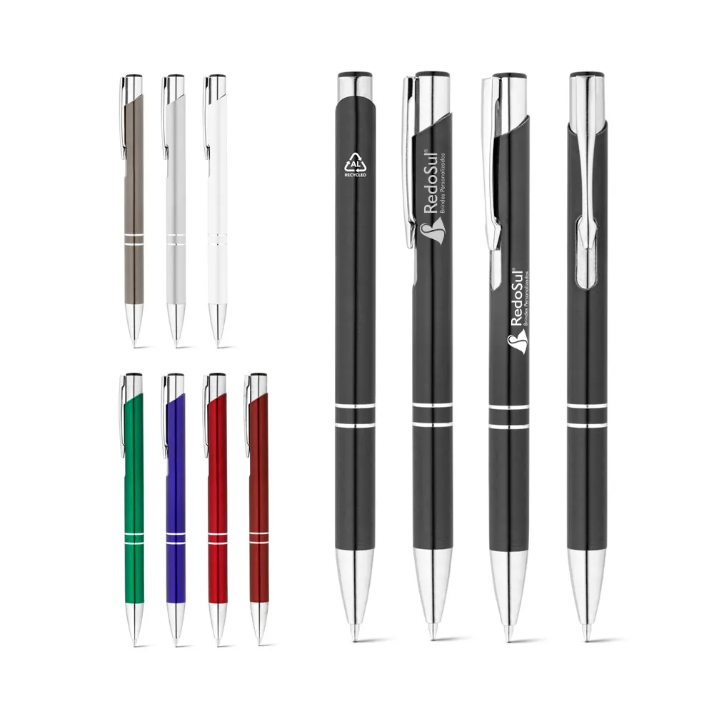 RD 91777-Caneta Esferográfica personalizada em alumínio reciclado RD 91777-Caneta Esferográfica personalizada em alumínio reciclado