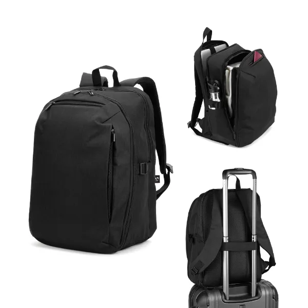 Mochila personalizada em poliéster reciclado para notebook 16 polegadas