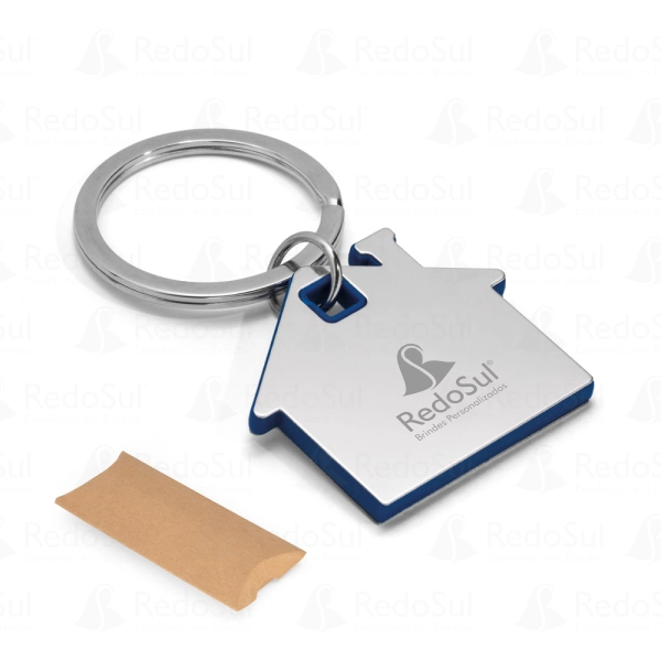Chaveiro Personalizado Formato Casa